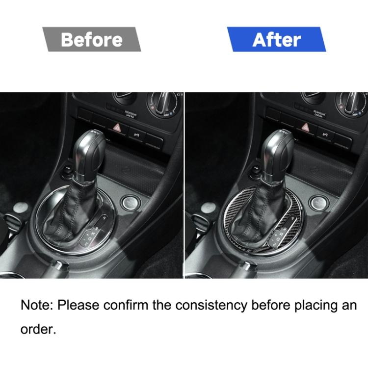 Car Carbon Fiber Gear Panel Inside Frame Decorative Sticker for Volkswagen Beetle 2012-2019, Right Drive, Gear Panel Inside Frame, Right Drive