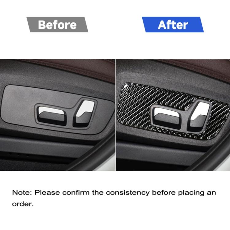 Car Carbon Fiber M High Performance Door Handle D Decorative Sticker for BMW G01 X3 2018-2020 / G02 X4 2019-2020, Left and Right Drive Universal, Door Handle D