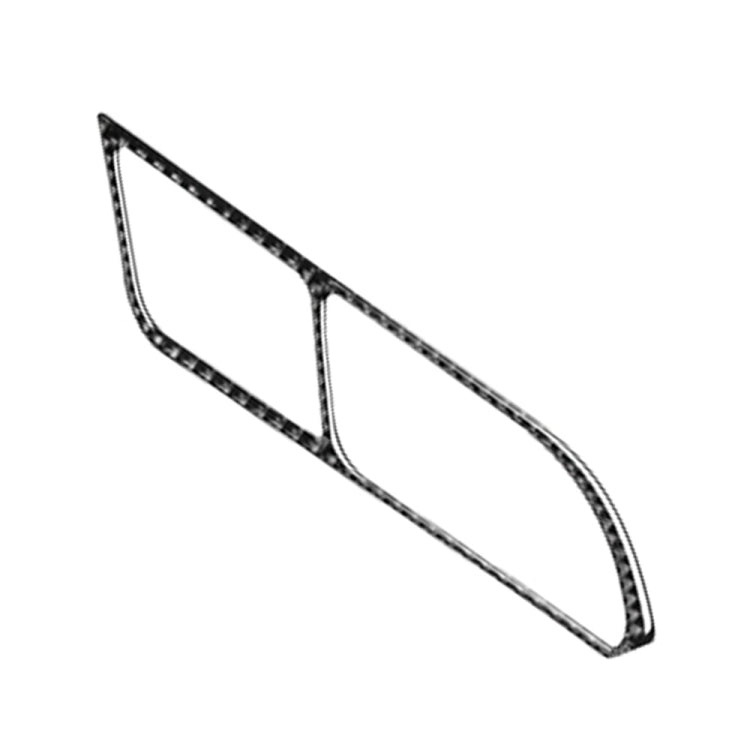 Car Carbon Fiber Inner Door Handle 3-color Decorative Sticker for BMW G01 X3 2018-2020 / G02 X4 2019-2020, Left Drive, Inner Door Handle 3-color