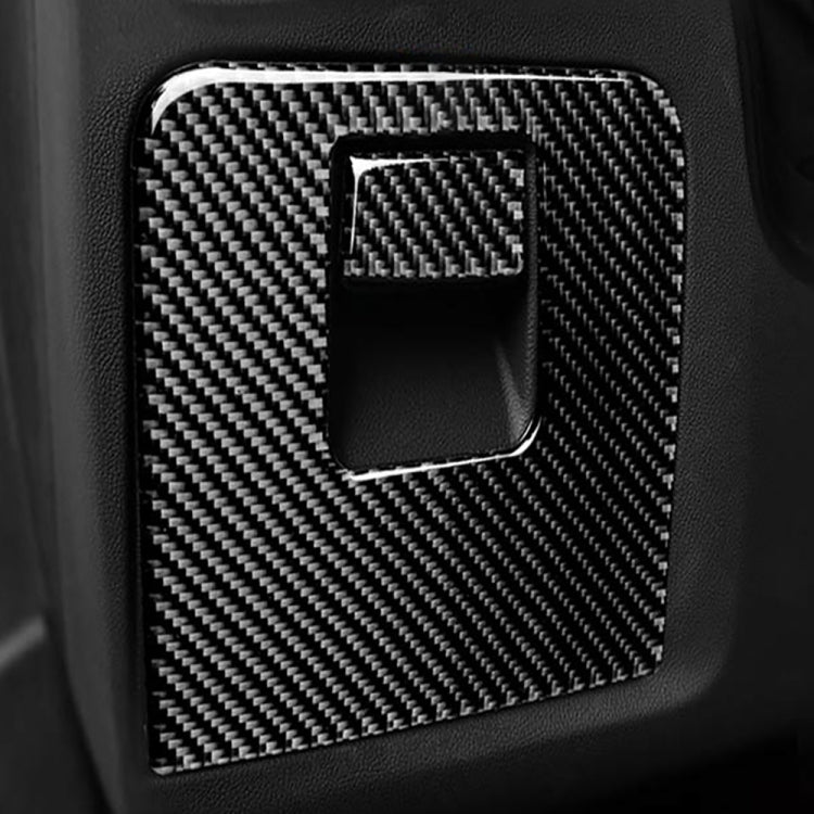 Car Carbon Fiber Storage Box Panel Solid Color Decorative Sticker for BMW G01 X3 2018-2020 / G02 X4 2019-2020, Left and Right Drive Universal, Storage Box Panel Solid Color