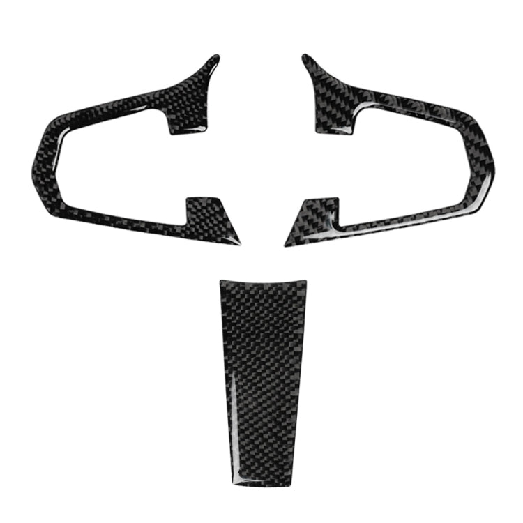 3 in 1 Car Carbon Fiber Steering Wheel Solid Color A Decorative Sticker for BMW G01 X3 2018-2020 / G02 X4 2019-2020, Left and Right Drive Universal, Steering Wheel Solid Color A