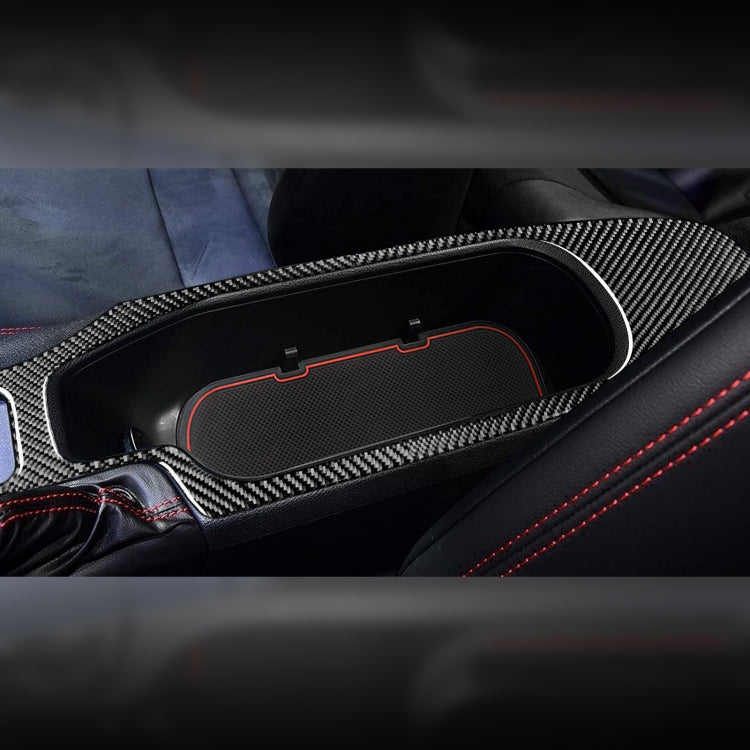 2 in 1 Car Carbon Fiber Central Armrest Panel Set B Decorative Sticker for Subaru BRZ / Toyota 86 2017-2019, Left Drive, Central Armrest Panel Set B, Left Drive