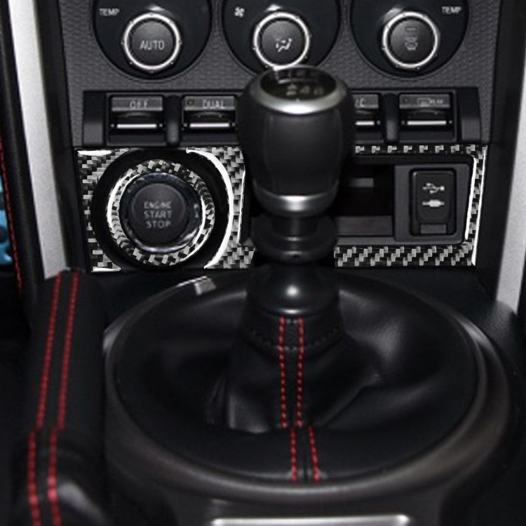 3 in 1 Car Carbon Fiber Storage Box A Decorative Sticker for Subaru BRZ / Toyota 86 2017-2019, Left Drive, Storage Box A, Left Drive