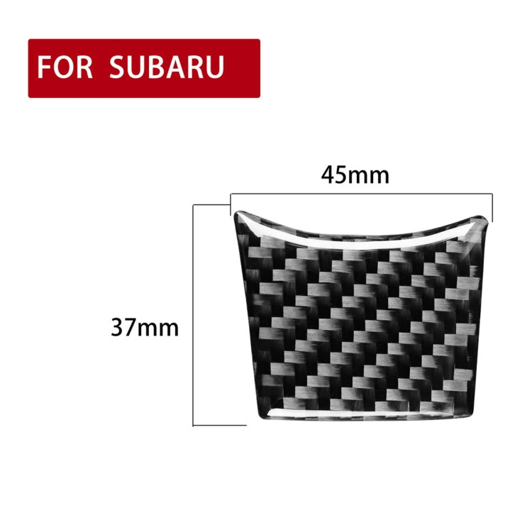 Car Carbon Fiber Steering Wheel Decorative Sticker for Subaru BRZ / Toyota 86 2017-2019, Left and Right Drive Universal, Steering Wheel