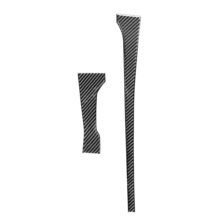 2 PCS / Set Carbon Fiber Car Central Control Gear Decorative Sticker for Toyota Tundra 2014-2018, Left Right Driving, Central Control Gear