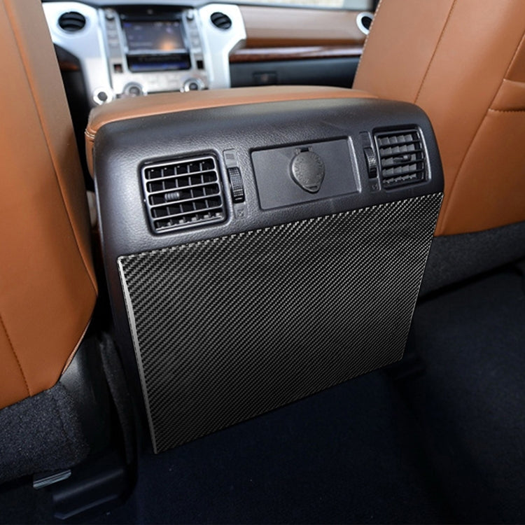 Carbon Fiber Car Rear Exhaust Air Outlet Anti-kick Panel Decorative Sticker for Toyota Tundra 2014-2018, Left Right Driving Universal, Rear Exhaust Air Outlet Anti-kick Panel