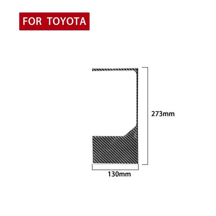 Carbon Fiber Car Gear Outer Frame Decorative Sticker for Toyota Tundra 2014-2018, Left Right Driving Universal, Gear Outer Frame