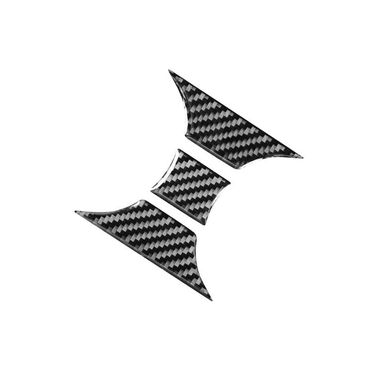 5 PCS / Set Carbon Fiber Car Central Control Cup Holder Panel Decorative Sticker for Toyota Tundra 2014-2018, Left Right Driving Universal, Central Control Cup Holder Panel