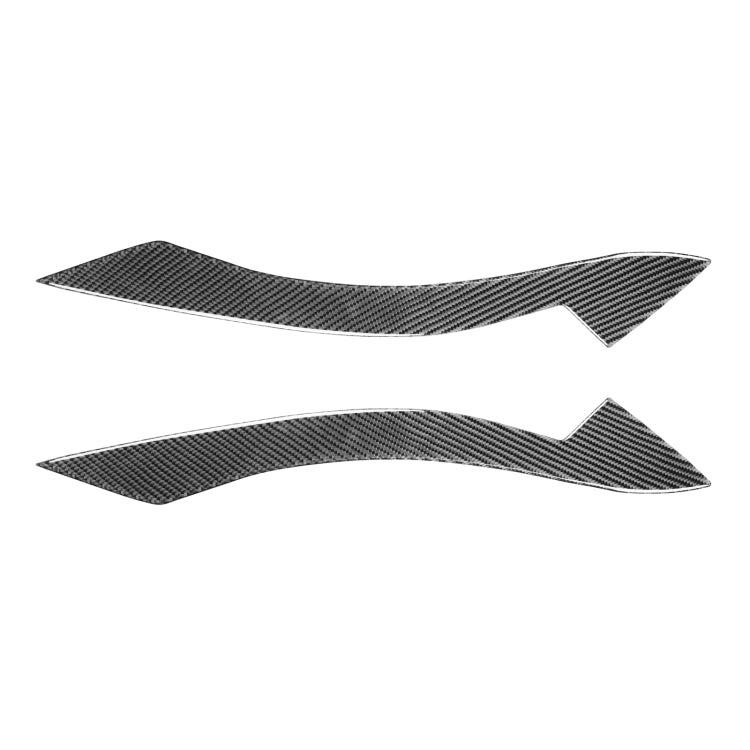 2 PCS / Set Carbon Fiber Car Lamp Eyebrow Decorative Sticker for BMW Z4 / E89 2009-2015, Drop Glue Version, For BMW Z4 / E89 2009-2015