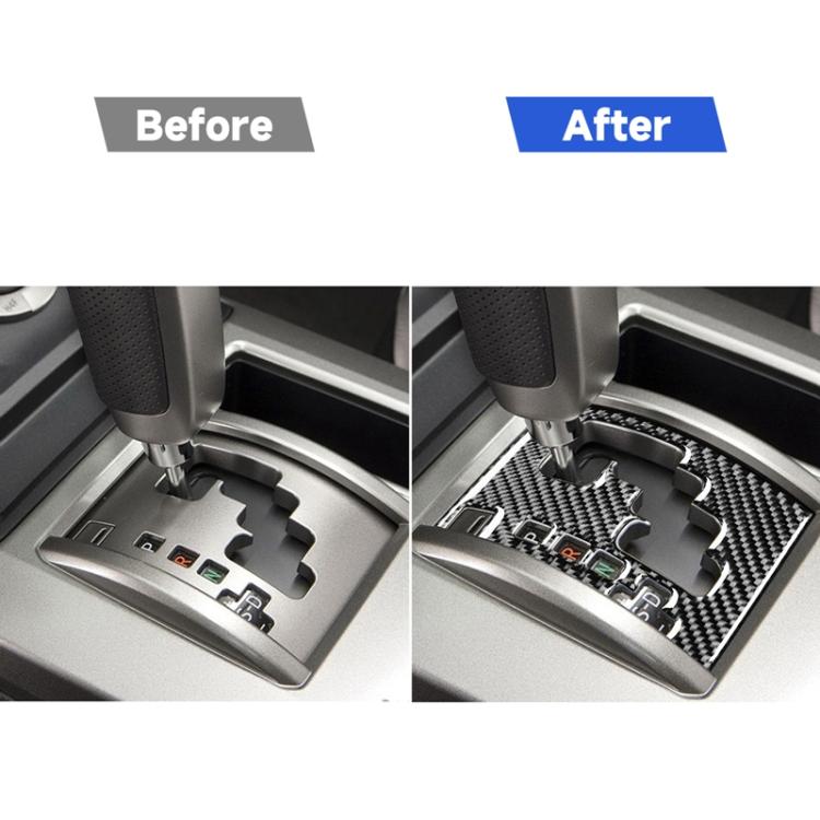 Carbon Fiber Car Gear Panel Decorative Sticker for Toyota 4Runner 2010-2020, Suitable for Left Driving, Gear Panel