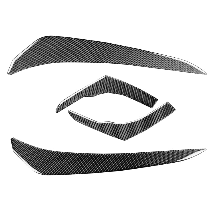 4 PCS / Set Carbon Fiber Car Light Eyebrow Decorative Sticker for Toyota 4Runner 2010-2020, Light Eyebrow