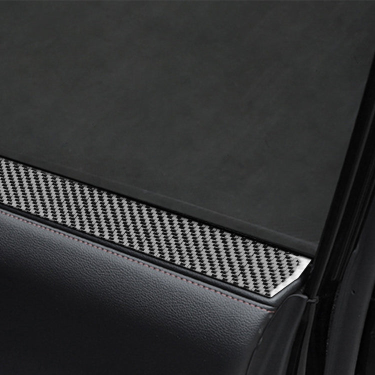 4 PCS / Set Carbon Fiber Car Window Inside Decorative Sticker for Toyota 4Runner 2010-2020, Window Inside