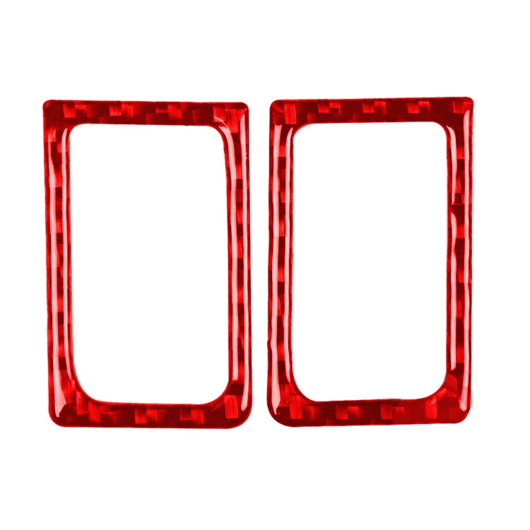 2 PCS / Set Carbon Fiber Car Left Right Door Lock Decorative Sticker for Nissan GTR R35 2008-2020, Left and Right Driving Universal, Left Right Door Lock