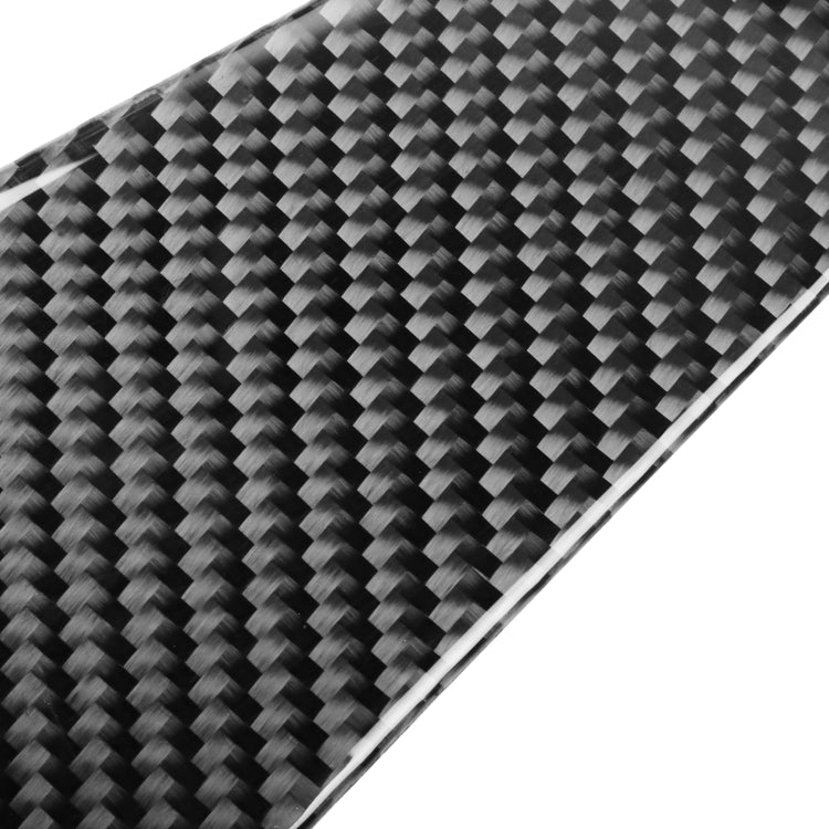 Carbon Fiber Car Central Control Gear Side Decorative Sticker for Dodge Challenger 2015 to Now, Left Driving, Central Control Gear Side