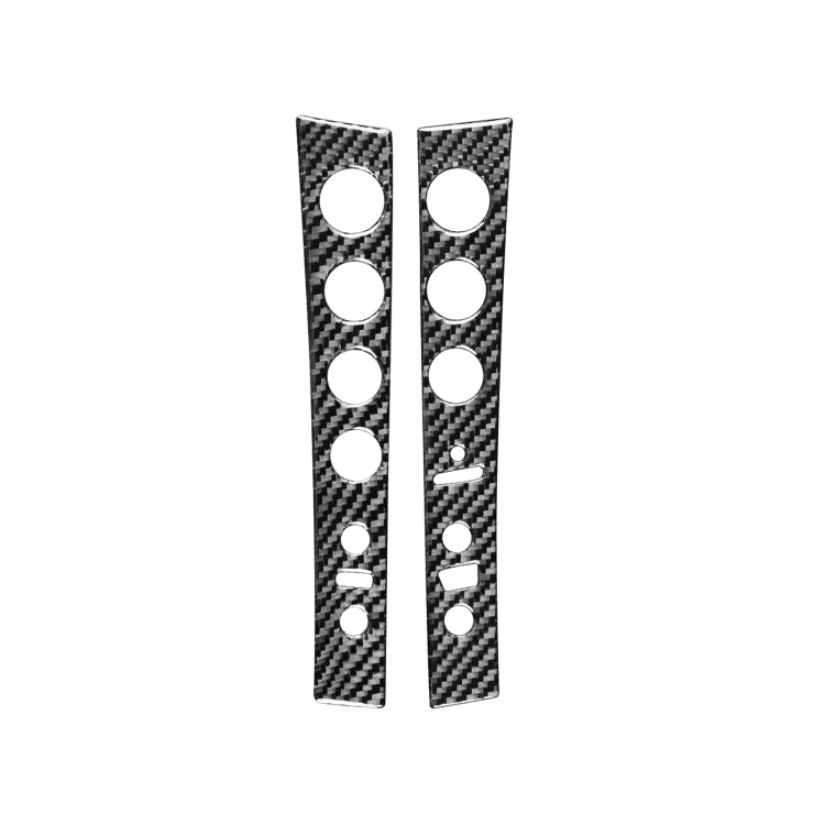 2 PCS / Set Carbon Fiber Car Central Control Panel B Version Decorative Sticker for Lexus GS 2006-2011,Left and Right Drive Universal, Central Control Panel B Version