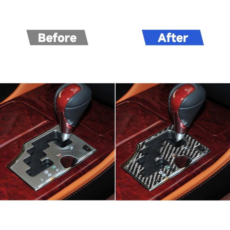 Carbon Fiber Car Gear Panel B Version Decorative Sticker for Lexus GS 2006-2011,Right Drive, Gear Panel B Version ,Right Drive