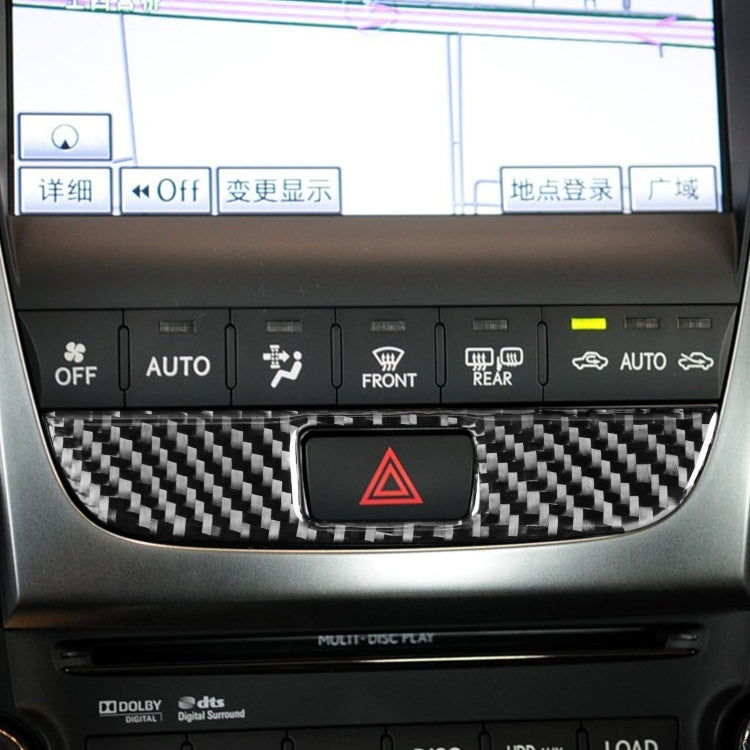 Carbon Fiber Car Double Flash Panel Decorative Sticker for Lexus GS 2006-2011,Left and Right Drive Universal, Double Flash Panel