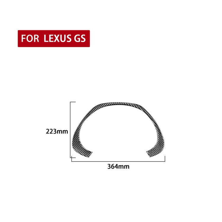 Carbon Fiber Car Dashboard Frame Decorative Sticker for Lexus GS 2006-2011,Left and Right Drive Universal, Dashboard Frame