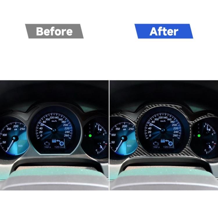 Carbon Fiber Car Dashboard Trim Decorative Sticker for Lexus GS 2006-2011,Left and Right Drive Universal, Dashboard Trim
