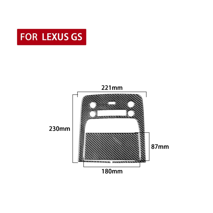2 PCS / Set Carbon Fiber Car Reading Light Panel A Version Decorative Sticker for Lexus GS 2006-2011,Left and Right Drive Universal, Reading Light Panel A Version