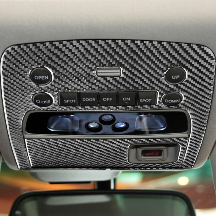 2 PCS / Set Carbon Fiber Car Reading Light Panel B Version Decorative Sticker for Lexus GS 2006-2011,Left and Right Drive Universal