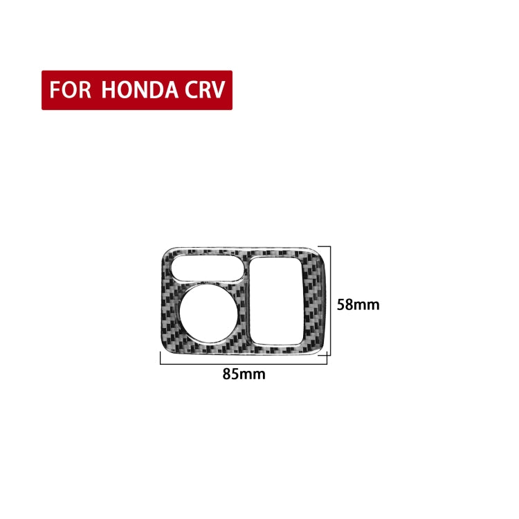 Carbon Fiber Car Rearview Mirror Adjustment Switch Frame Decorative Sticker for Honda CRV 2007-2011,Right Drive, Rearview Mirror Adjustment Switch Frame,Right Drive