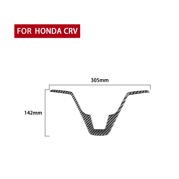 Carbon Fiber Car Steering Wheel Decorative Sticker for Honda CRV 2007-2011,Left and Right Drive Universal, Steering Wheel