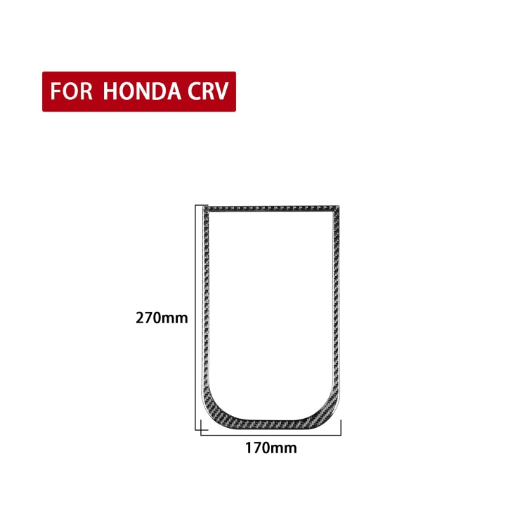 Carbon Fiber Car Handheld Box Panel Frame Decorative Sticker for Honda CRV 2007-2011,Left and Right Drive Universal, Handheld Box Panel Frame