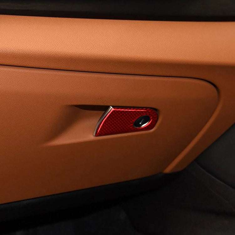 Carbon Fiber Car Co-pilot Storage Decorative Sticker for Alfa Romeo Giulia 2017-2019,Right Drive, Co-pilot Storage,Right Drive