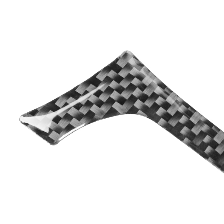 5 PCS/Set Carbon Fiber Car Steering Wheel Decorative Sticker for Dodge Challenger 2015 to Now, Left Driving