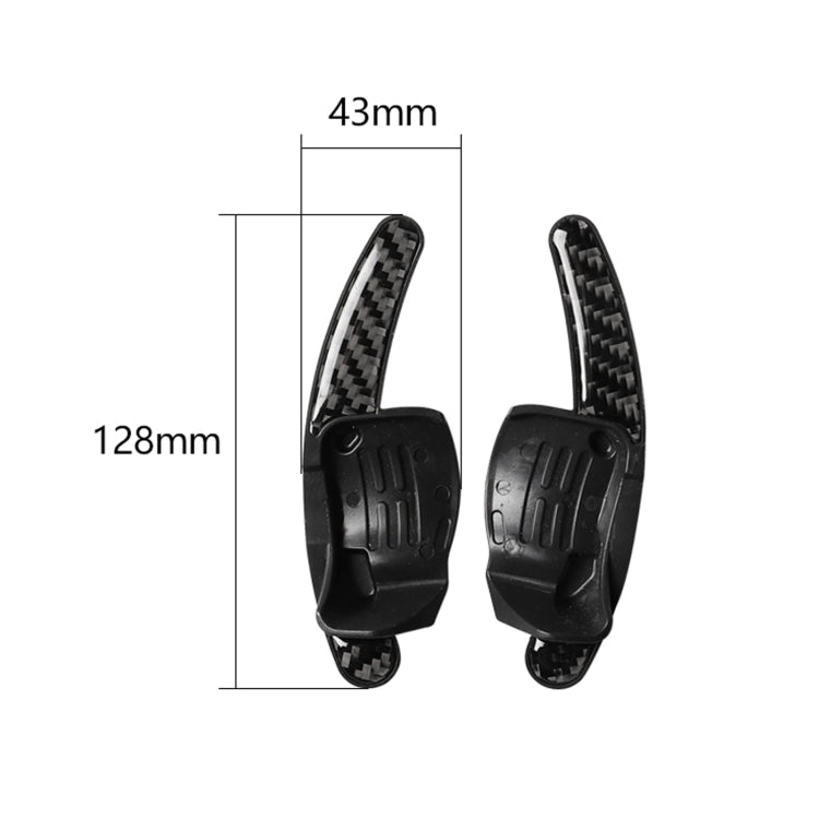 Carbon Fiber Car Central Steering Wheel Paddles Decorative Sticker for Volkswagen Golf 6 2008-2012, Central Steering Wheel Paddles