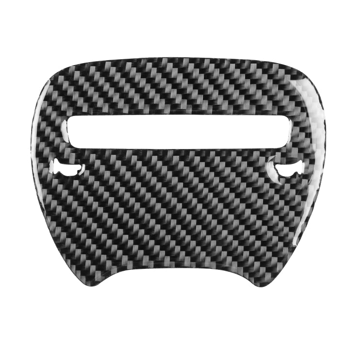 Carbon Fiber Car Steering Wheel Logo Decorative Sticker for Dodge Challenger 2015 to Now, Left Driving, Steering Wheel Logo