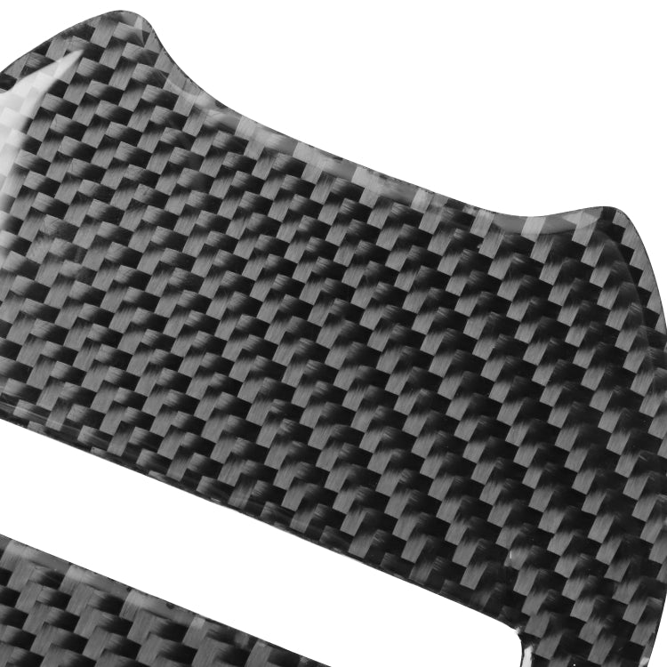 Carbon Fiber Car Steering Wheel Logo Decorative Sticker for Dodge Challenger 2015 to Now, Left Driving, Steering Wheel Logo