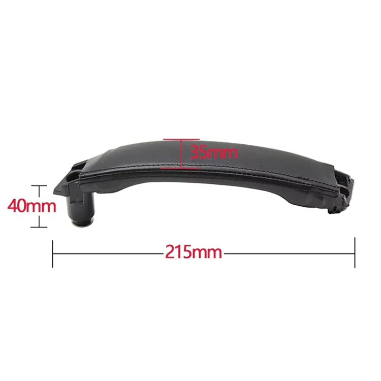 For Land Rover Discovery 2015-2019 Car Leather Texture Inside Door Left Handle LR076163, Left Driving, Leather Texture Left Handle