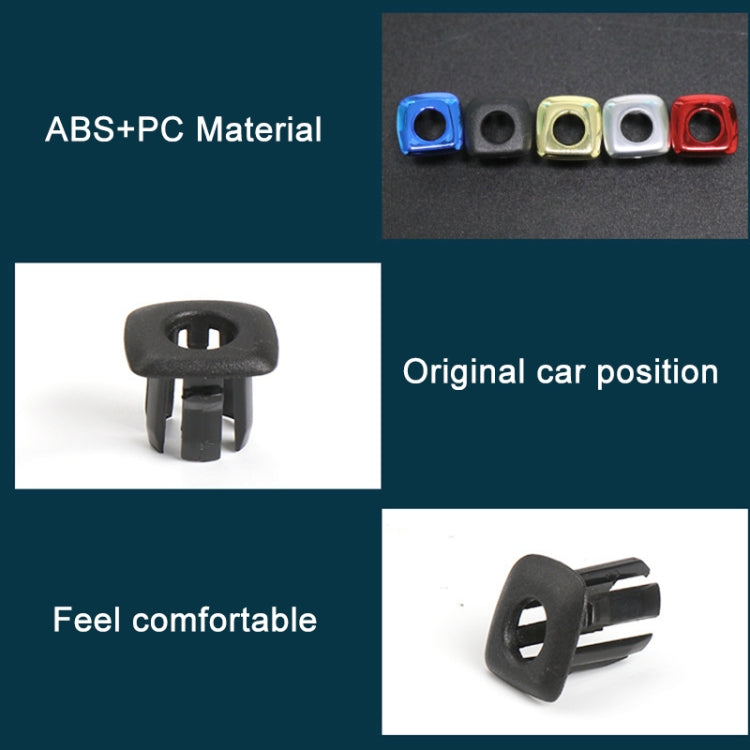 For BMW 5 Series 2011-2017 Car Interior Door Window Trim Panel Locking Knob Button Cover 5142 9171 769, Black