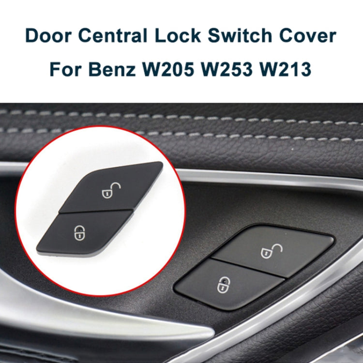For Mercedes-Benz E-Class 2016-2021 Left Driving Car Left Side Door Lock Switch Buttons 2059055251, For Mercedes-Benz E-Class Left Side (Red), For Mercedes-Benz E-Class Left Side (Black)