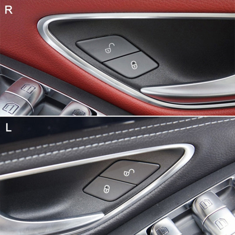 For Mercedes-Benz E-Class 2016-2021 Left Driving Car Left Side Door Lock Switch Buttons 2059055251, For Mercedes-Benz E-Class Left Side (Red), For Mercedes-Benz E-Class Left Side (Black)