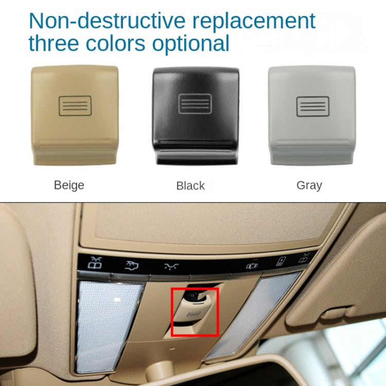 For Mercedes-Benz W221 2006-2013 Left Driving Car Sunroof Switch Button Dome Light Button, For Mercedes-Benz W221(Beige), For Mercedes-Benz W221(Black), For Mercedes-Benz W221(Grey)
