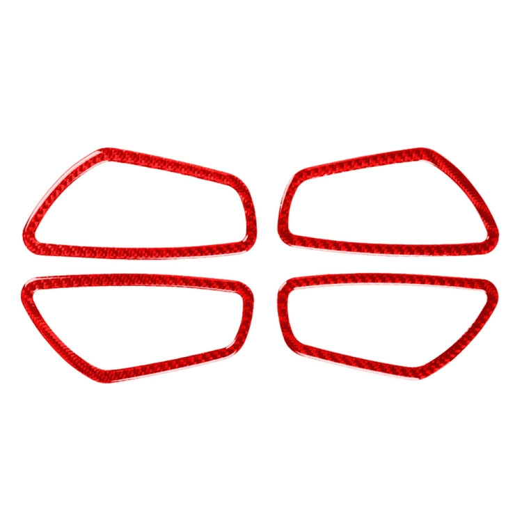 Car Carbon Fiber Inside Door Wrist Frame Decorative Sticker for Honda Tenth Generation Civic 2016-2019, Left and Right Drive Universal, Inside Door Wrist Frame
