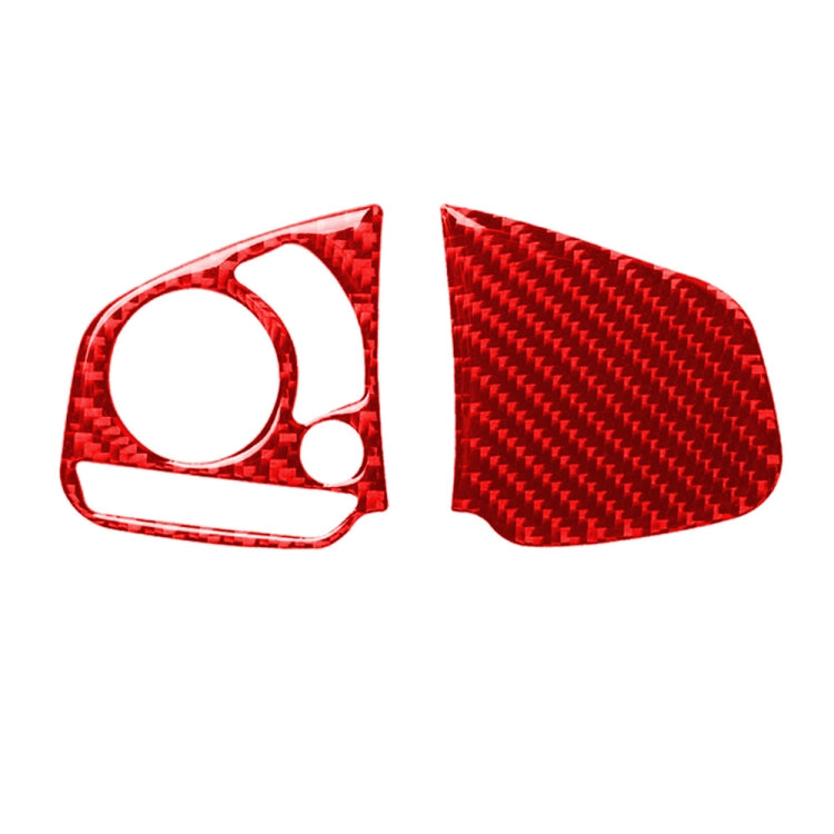 Car Carbon Fiber Steering Wheel Button Middle Configuration Decorative Sticker for Honda Tenth Generation Civic 2016-2019, Left and Right Drive Universal
