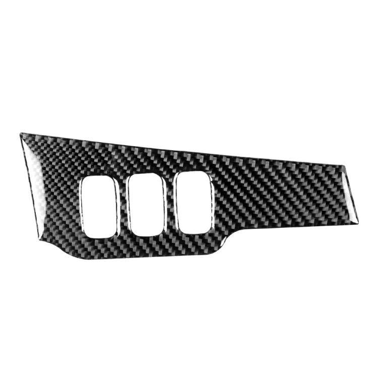 Car Carbon Fiber Dimming Control Panel Decorative Sticker for Mitsubishi Lancer EVO 2008-2015, Left Drive, Dimming Control Panel, Left Drive