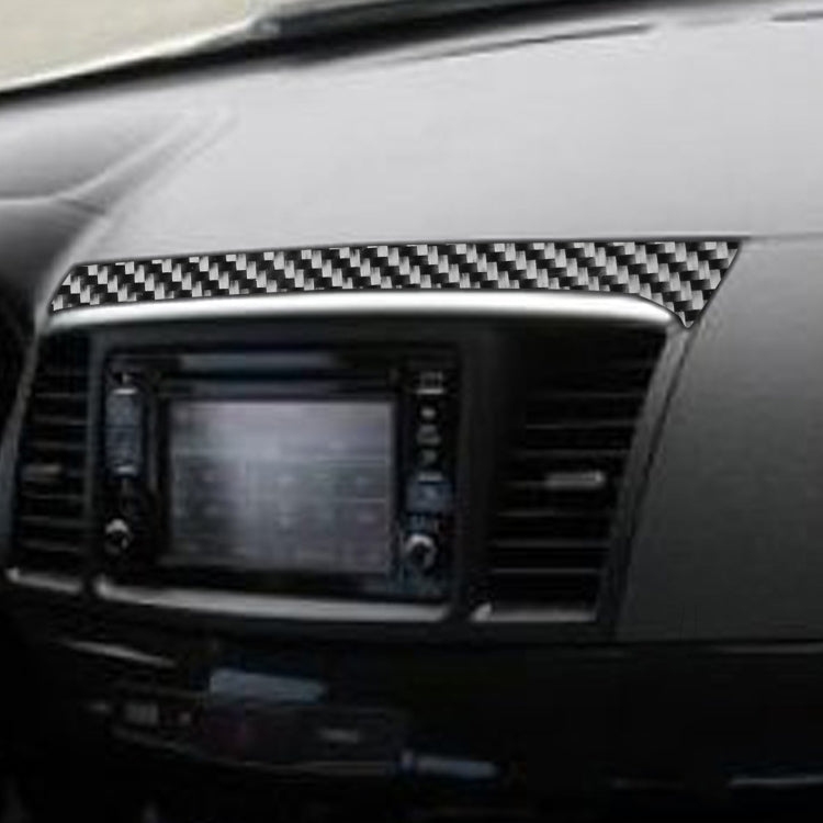 3 PCS Car Carbon Fiber Navigation System Set Decorative Sticker for Mitsubishi Lancer EVO 2008-2015, Left and Right Drive Universal, Navigation System Set