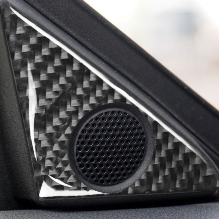 4 PCS Car Carbon Fiber Door Horn + Window Air Outlet Decorative Sticker for Nissan GTR R35 2008-2020, Left and Right Drive Universal, Door Horn + Window Air Outlet