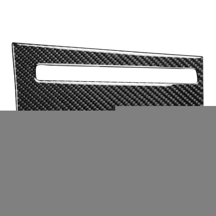 Car Carbon Fiber CD Player Console B Type Decorative Sticker for Nissan GTR R35 2008-2016, Left Drive, CD Player Console B