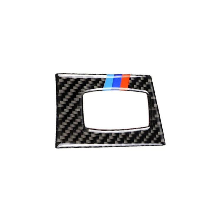 Three Color Carbon Fiber Car Left Driving Ignition Switch Decorative Sticker for BMW E90 / E92 2005-2012, Left Driving Ignition Switch(Three Color)