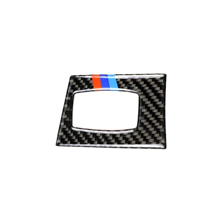 Three Color Carbon Fiber Car Right Driving Ignition Switch Decorative Sticker for BMW E90 / E92 2005-2012, Right Driving Ignition Switch(Three Color)