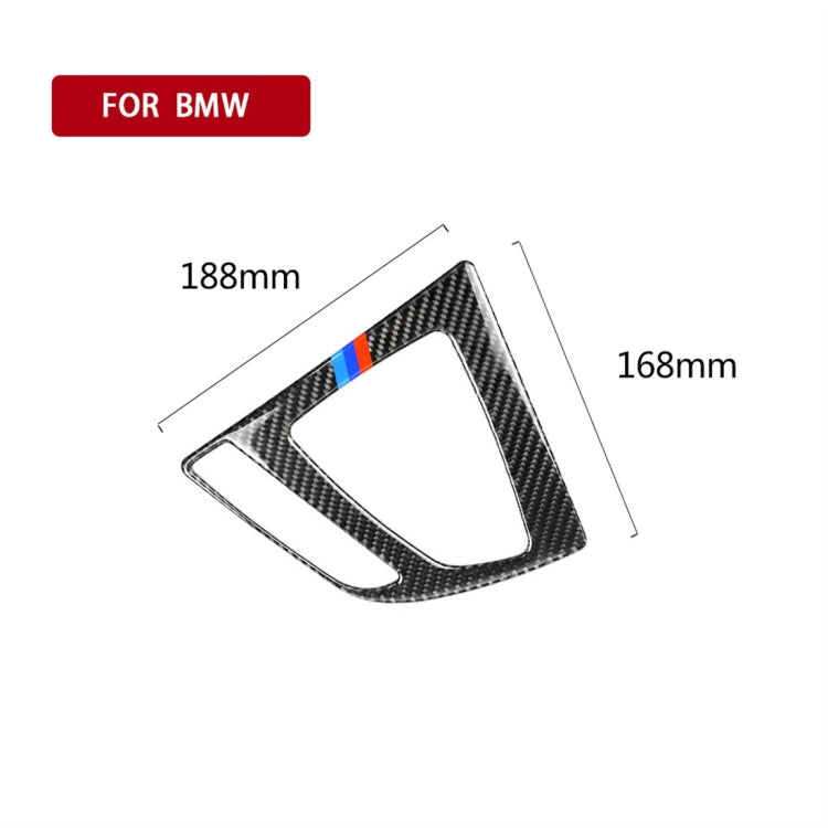 Three Color Carbon Fiber Car Gear Panel Decorative Sticker for BMW (F30) 2013-2017 / (F34) 2013-2017, Sutible for Left Driving, Gear Panel(Three Color)