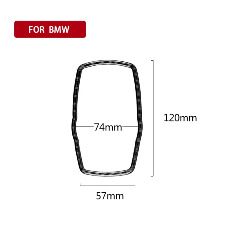Carbon Fiber Car Multimedia Frame Decorative Sticker for BMW X3 / X4 / X5 / X6 / F07 / F10 / F15 / F16 / F20 / F25 / F26 / F30 / F34, Multimedia Frame