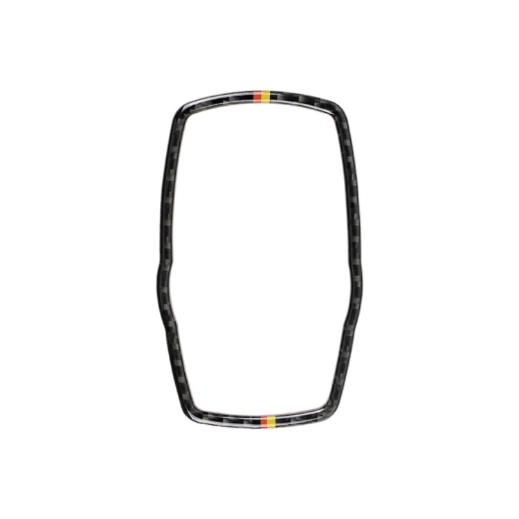 Orange Red Color Carbon Fiber Car Multimedia Frame Decorative Sticker for BMW X3 / X4 / X5 / X6 / F07 / F10 / F15 / F16 / F20 / F25 / F26 / F30 / F34, Multimedia Frame (Orange Red Color)