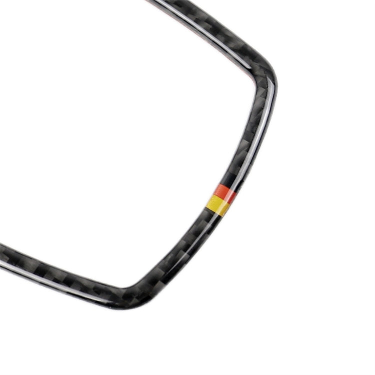 Orange Red Color Carbon Fiber Car Multimedia Frame Decorative Sticker for BMW X3 / X4 / X5 / X6 / F07 / F10 / F15 / F16 / F20 / F25 / F26 / F30 / F34, Multimedia Frame (Orange Red Color)